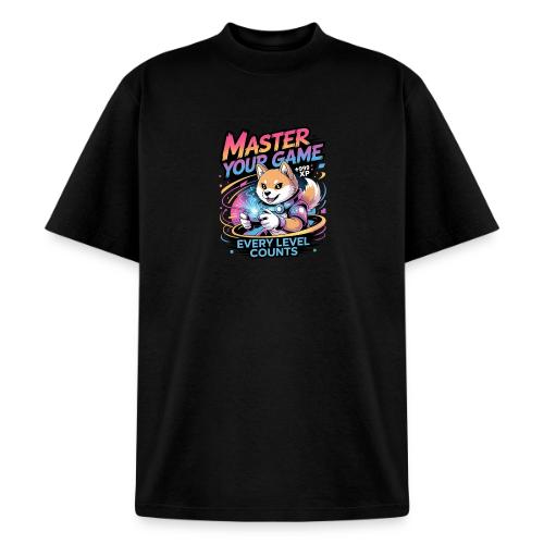 Cute Gamer Shiba Inu Level Up - Heavyweight Washed Unisex T-Shirt