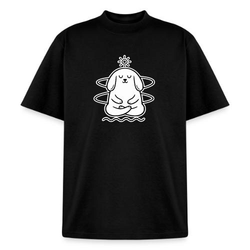 Cute Meditating Bunny Zen Yoga Animal - Heavyweight Washed Unisex T-Shirt