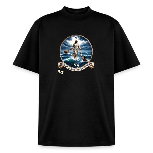 Walking On Water Faith T Shirt, Christian Miracle - Heavyweight Washed Unisex T-Shirt