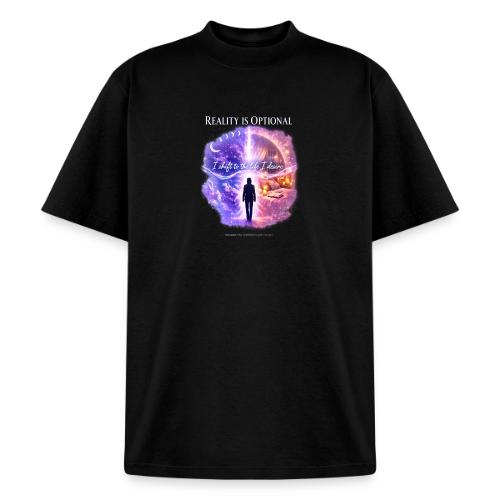 Reality Is Optional Cosmic Reality Shifting Portal - Heavyweight Washed Unisex T-Shirt