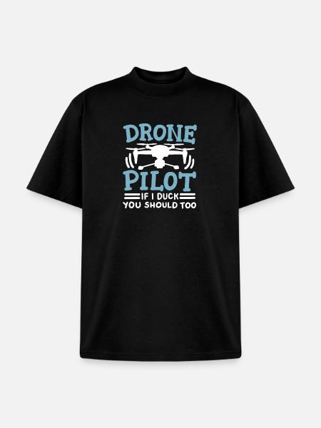 Drone Pilot - Unisex Garment Dyed T-Shirt - black
