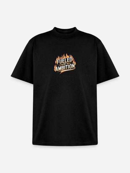 Fueled by Ambition Flame - Unisex Garment Dyed T-Shirt - black