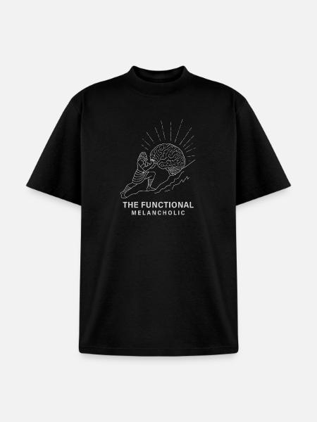 The Functional Melancholic - Unisex Garment Dyed T-Shirt - black