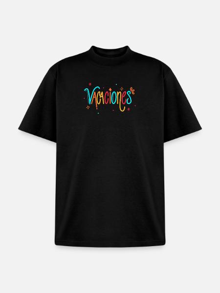 Vacaciones Rainbow Handletter - Unisex Garment Dyed T-Shirt - black