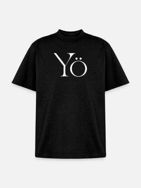 Yö Glyph Monochrome - Unisex Garment Dyed T-Shirt - black