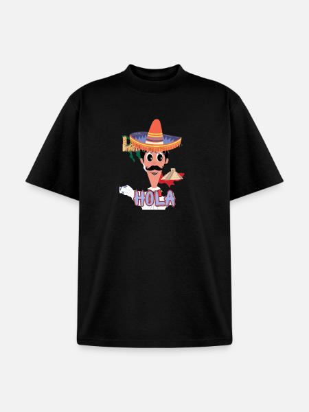 Multilingual - Mexican Shirt - Unisex Garment Dyed T-Shirt - black