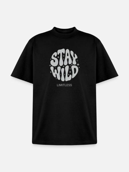 Stay Wild Limitless - Unisex Garment Dyed T-Shirt - black