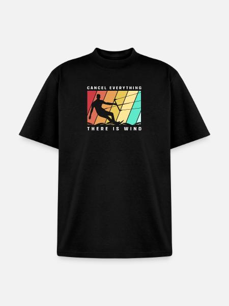 Kite Boarding Summer Kitesurfing - Unisex Garment Dyed T-Shirt - black