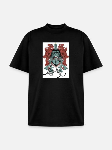 Mon-Key Revenge - Unisex Garment Dyed T-Shirt - black