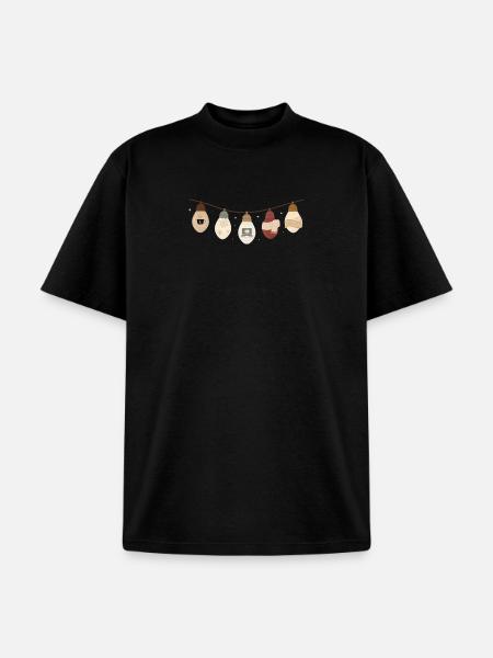 comfy lights winter - Unisex Garment Dyed T-Shirt - black