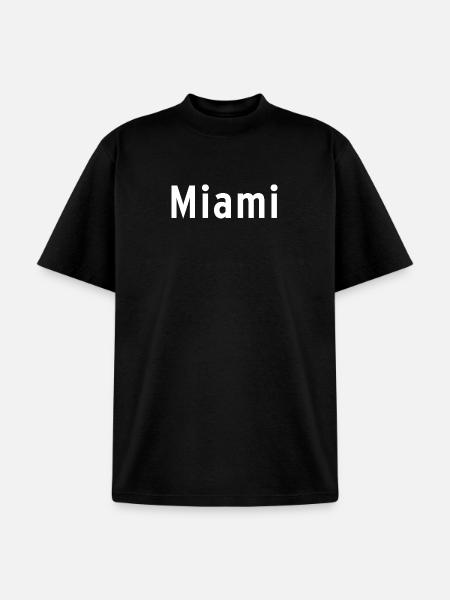 Miami - Unisex Garment Dyed T-Shirt - black