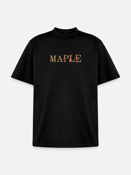 Maple - Unisex Garment Dyed T-Shirt - black