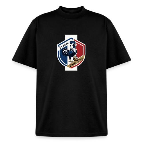 France Rooster T-Shirt, Bleu-Blanc-Rouge gift - Heavyweight Washed Unisex T-Shirt