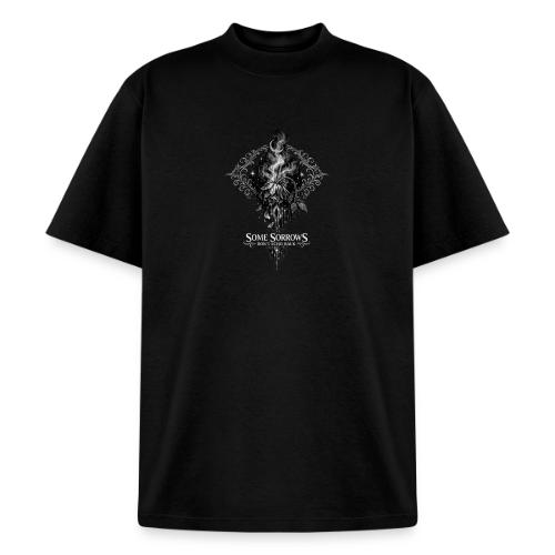 Wilted Rose Turning | Some sorrows don't echo back - Heavyweight Washed Unisex T-Shirt