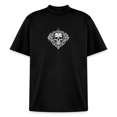 Gothic Filigree Skull - Heavyweight Washed Unisex T-Shirt