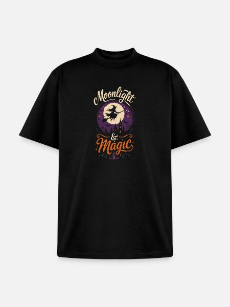 Moonlight & Magic Tshirt - Unisex Garment Dyed T-Shirt - black