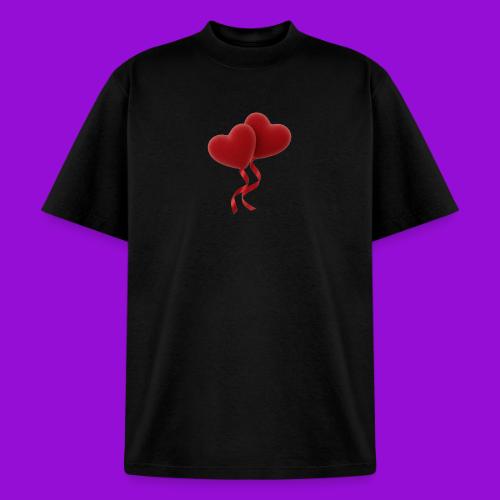 Two hearts together - Heavyweight Washed Unisex T-Shirt