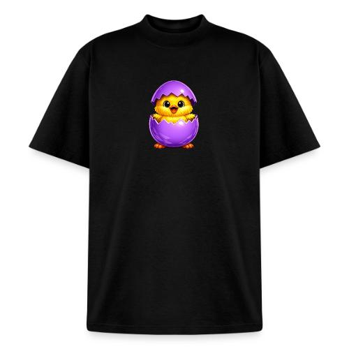 Easter Chick Purple - Heavyweight Washed Unisex T-Shirt