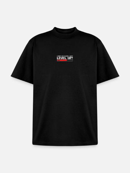 Level up - Unisex Garment Dyed T-Shirt - black