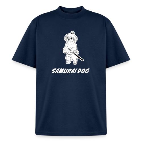 Samurai Maltese Katana Warrior Dog Tee - Heavyweight Washed Unisex T-Shirt
