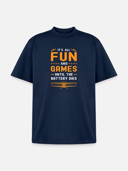 RC Plane Model Airplane Aircraft - Unisex Garment Dyed T-Shirt - navy