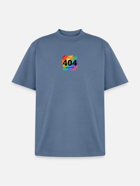 Rainbow 404 Error Tee - Unisex Garment Dyed T-Shirt - denim