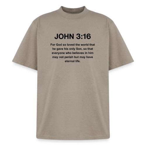 John 3:16 Christian Apparel – Bible Verse Clothing - Heavyweight Washed Unisex T-Shirt