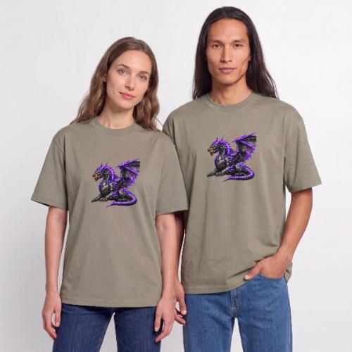 Neon Dragon at Rest - Unisex Garment Dyed T-Shirt