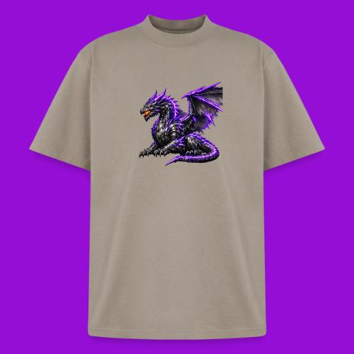 Neon Dragon at Rest - Heavyweight Washed Unisex T-Shirt