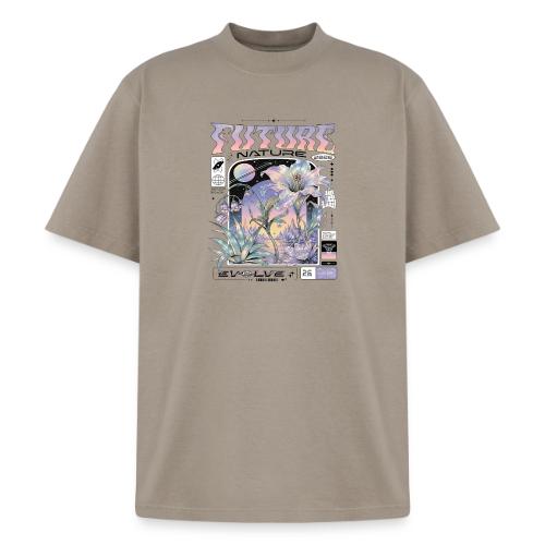 Future Nature Retro-Futuristic - Heavyweight Washed Unisex T-Shirt