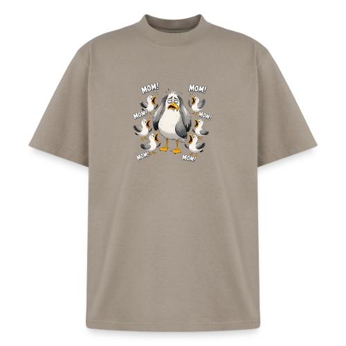 Seagull Mom Chaos - Heavyweight Washed Unisex T-Shirt