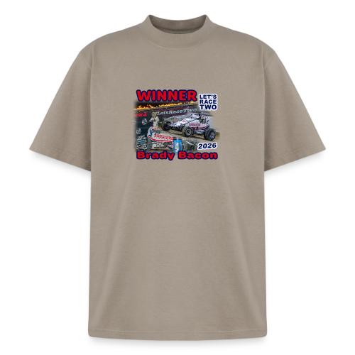 Brady Bacon #LetsRaceTwo Winner - Heavyweight Washed Unisex T-Shirt