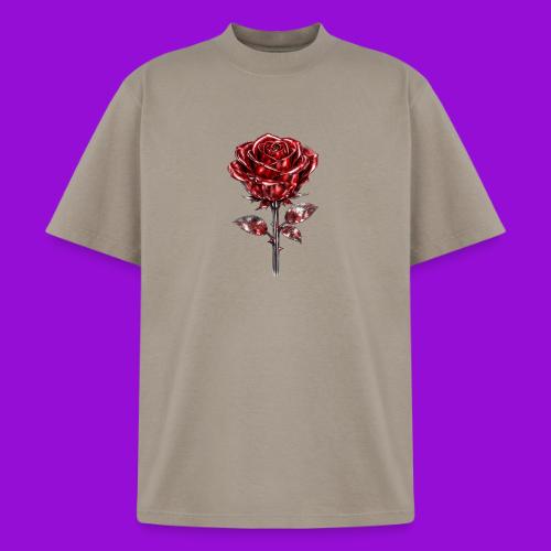 2 Set - Silver and Gold Roses - Heavyweight Washed Unisex T-Shirt