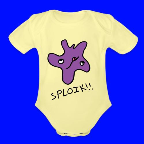 Oobledoo Sploik!, in Purple (iPhone Case) - Organic Short Sleeve Baby Bodysuit