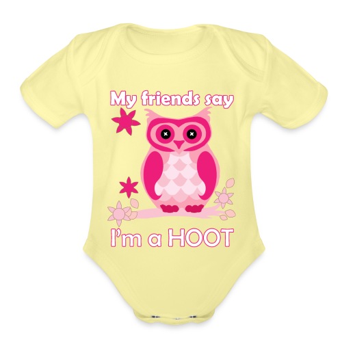 HOOT - Organic Short Sleeve Baby Bodysuit