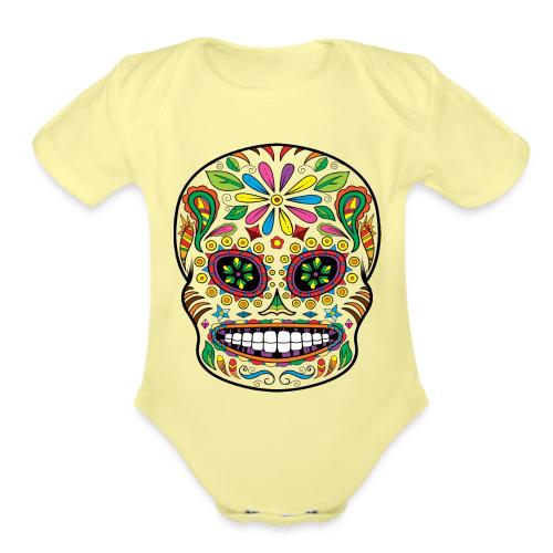Skull - Organic Short Sleeve Baby Bodysuit