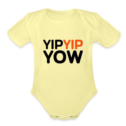 yipyip yow - Organic Short Sleeve Baby Bodysuit