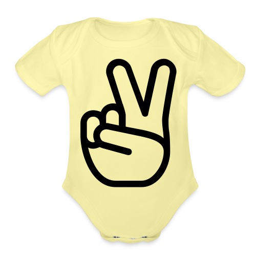 HASTY VICTORY - Organic Short Sleeve Baby Bodysuit