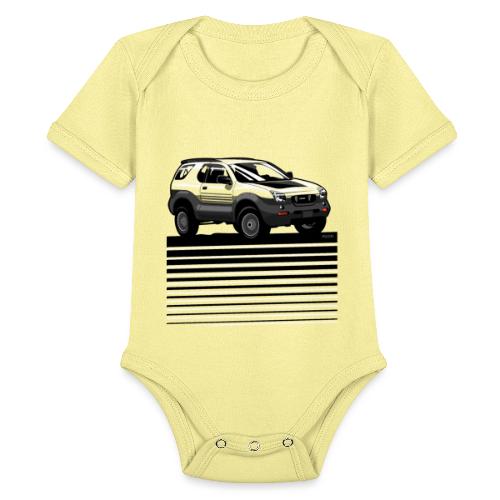 VX SUV Lines - Organic Short Sleeve Baby Bodysuit