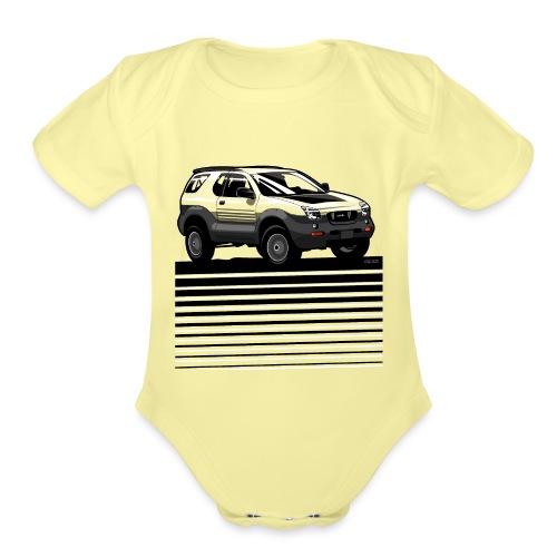 VX SUV Lines - Organic Short Sleeve Baby Bodysuit