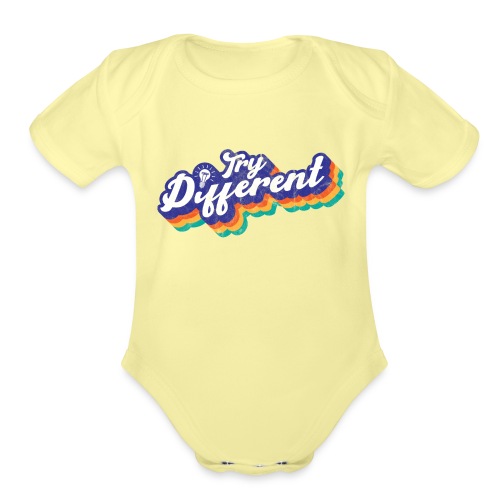 Try Different - Organic Short Sleeve Baby Bodysuit