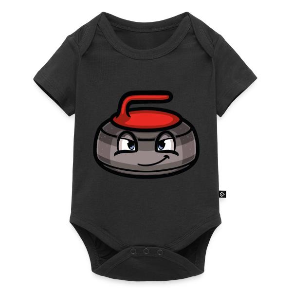Curling stone mascot - red Baby Premium short-sleeve bodysuit