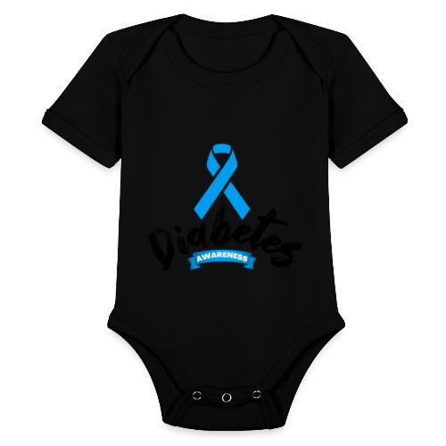 Diabetes Awareness - Organic Short Sleeve Baby Bodysuit