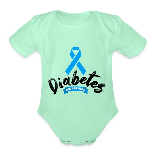 Diabetes Awareness - Organic Short Sleeve Baby Bodysuit