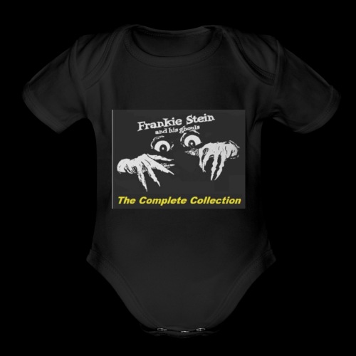 Frankie Stein & The Ghouls Roku App Logo - Organic Short Sleeve Baby Bodysuit