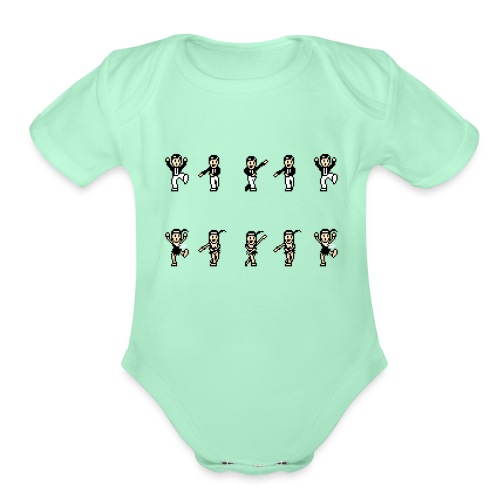 flappersshirt - Organic Short Sleeve Baby Bodysuit