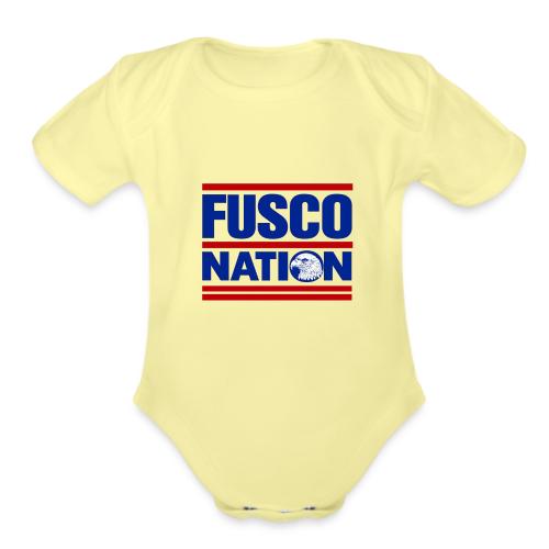 Fusco Nation with Eagle (250th Show Commemorative) - Organic Short Sleeve Baby Bodysuit