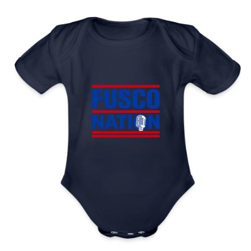 Fusco Nation with Mic (250th Show Commemorative) - Organic Short Sleeve Baby Bodysuit