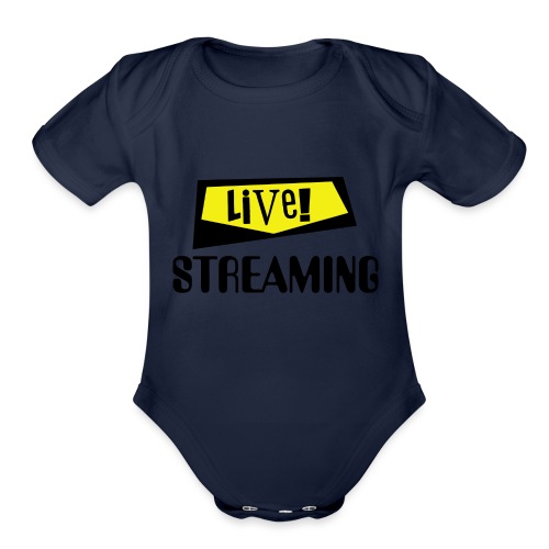 Live Streaming - Organic Short Sleeve Baby Bodysuit