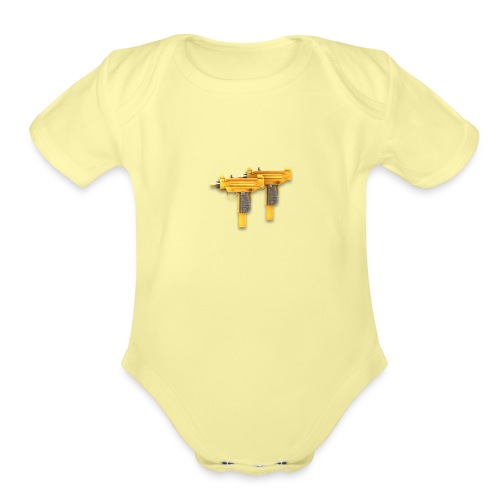 uzicalls logo - Organic Short Sleeve Baby Bodysuit